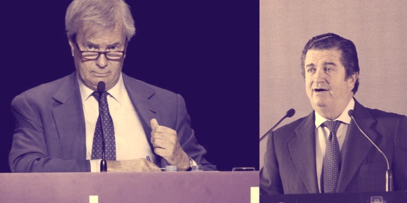 Vincent Bolloré y Borja Prado.