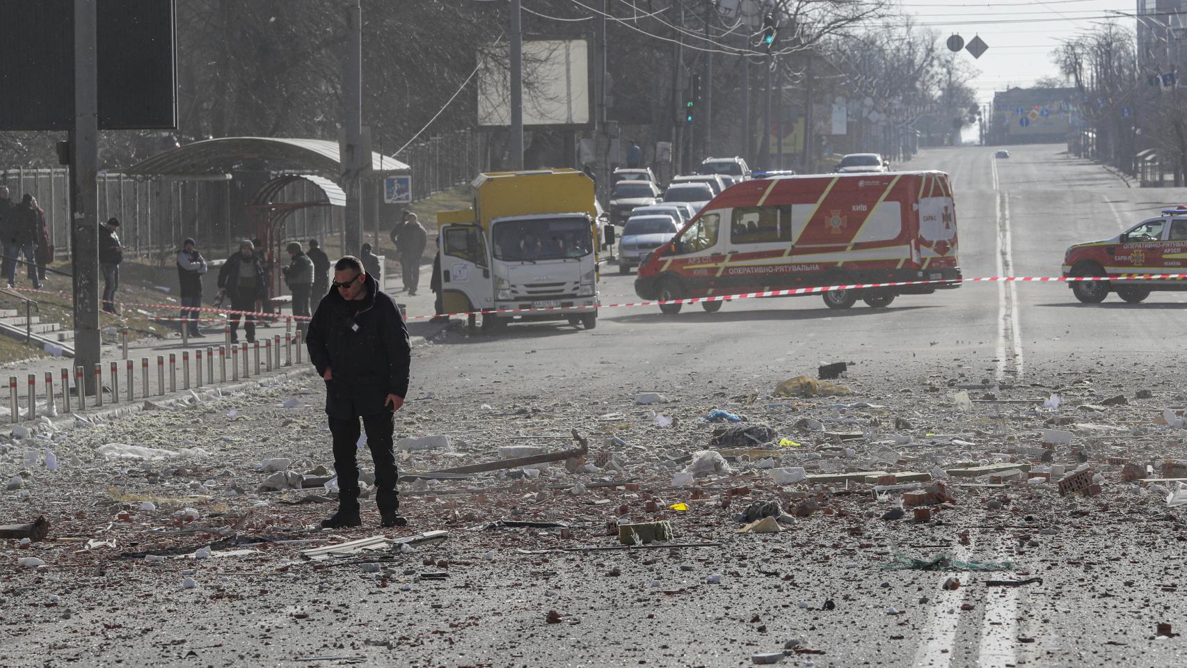 Guerra en Ucrania: así está el centro de Kiev