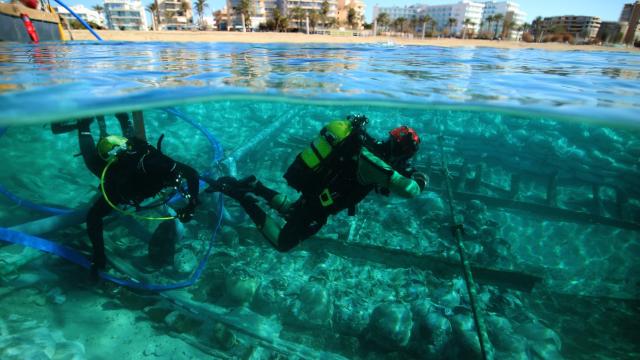 El pecio de Ses Fontanelles está a muy pocos metros de la playa de Palma.