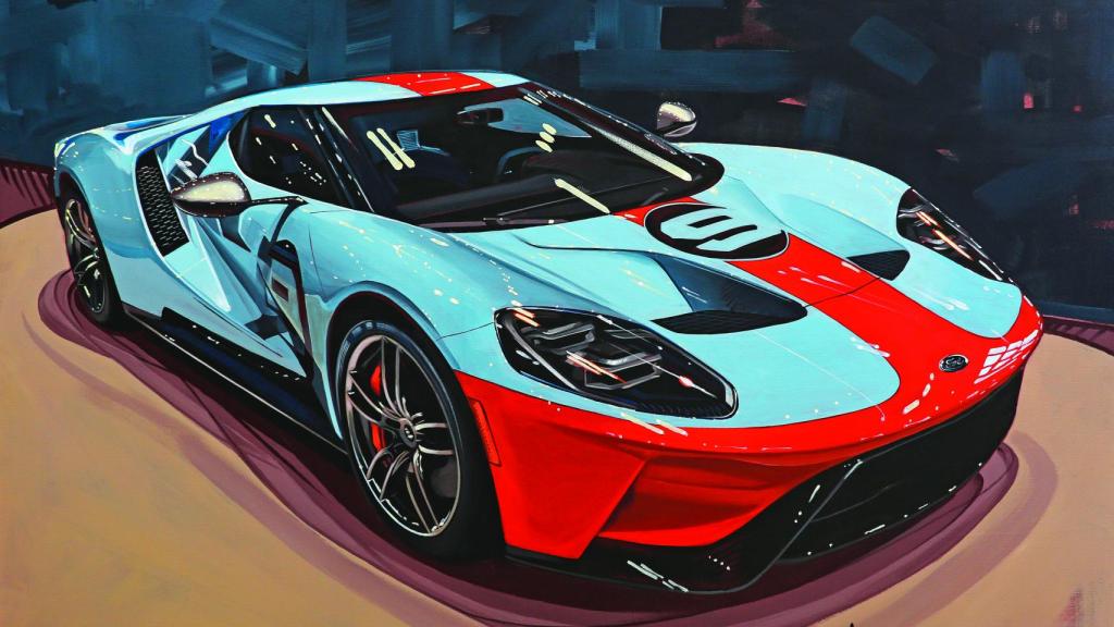 El Ford GT 2017 en una ilustración  de Manu Campa