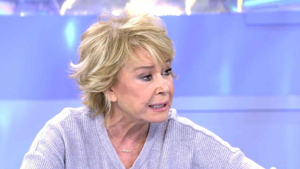 Mila Ximénez de Cisneros el día que habló en 'Sálvame' de su experiencia con Santi Acosta en 'Salsa Rosa'.