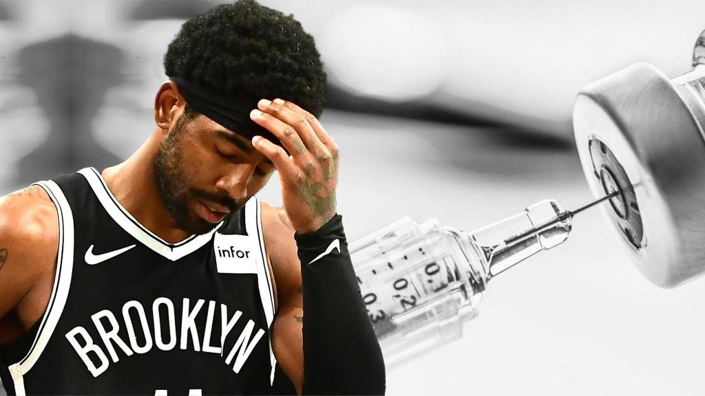 Kyrie Irving, en un fotomontaje