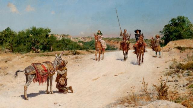 'El encuentro del rucio', un lienzo de José Moreno Carbonero. / Museo del Prado.