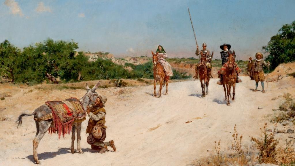 'El encuentro del rucio', un lienzo de José Moreno Carbonero. / Museo del Prado.