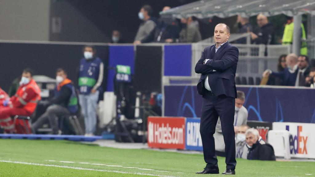 Yuriy Vernydub, en un partido del Sheriff Tiraspol en la Champions League 2021/2022