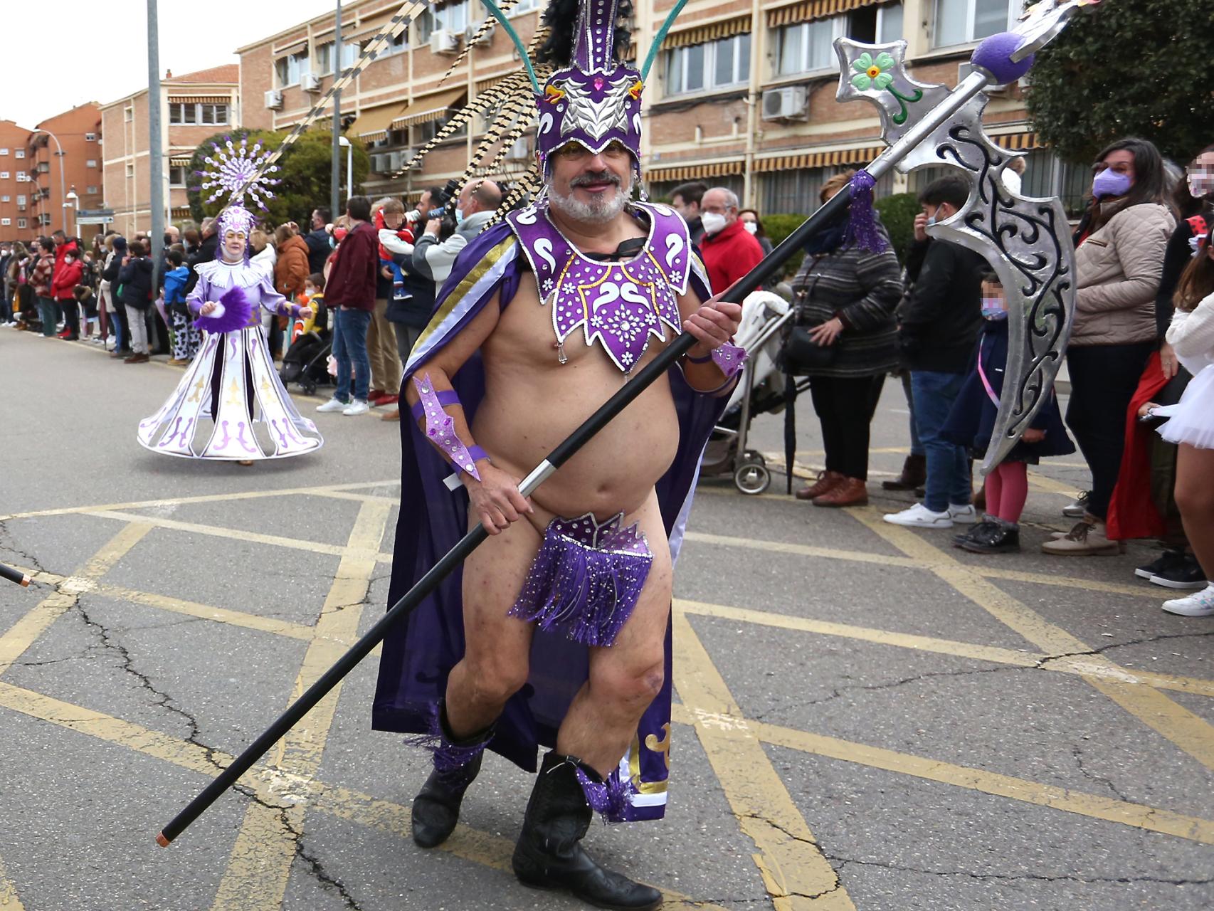 Juan Pedro Potenciano, el pasado sábado durante el desfile de carnaval en Toledo.