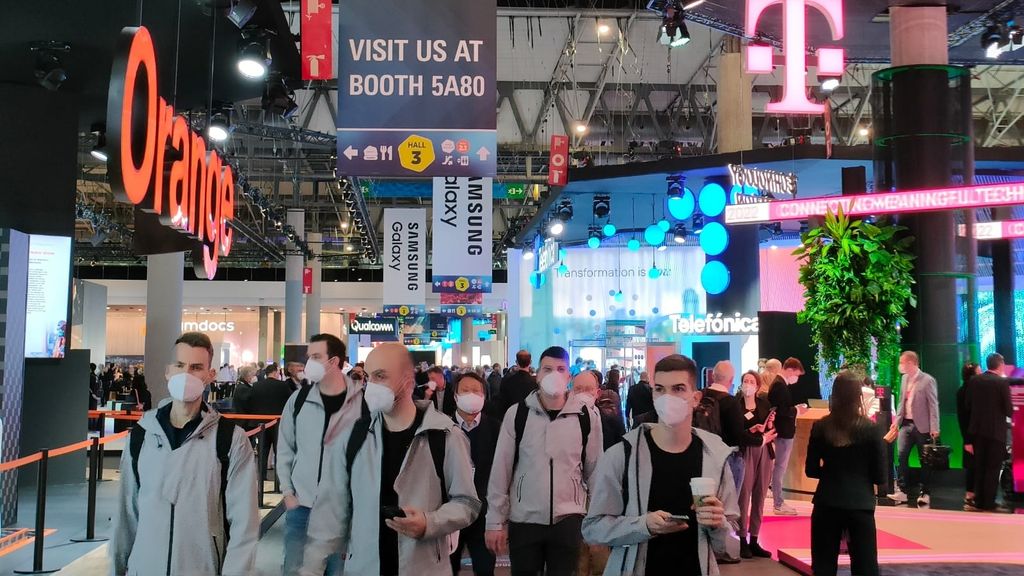 Imagen de ambiente del Mobile World Congress 2022. Foto: Alberto Iglesias Fraga.