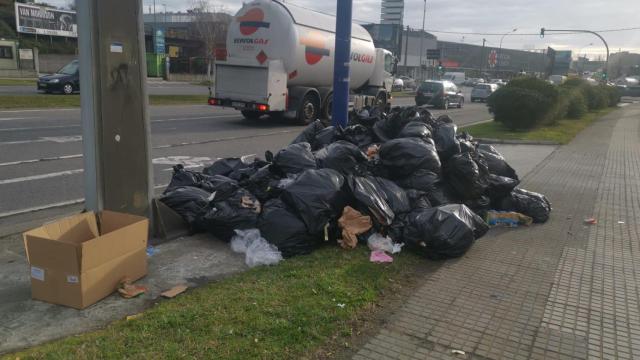 Basura acumulada en una de las zonas de la ciudad