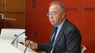 El alcalde de Santiago, Xosé Sánchez Bugallo.