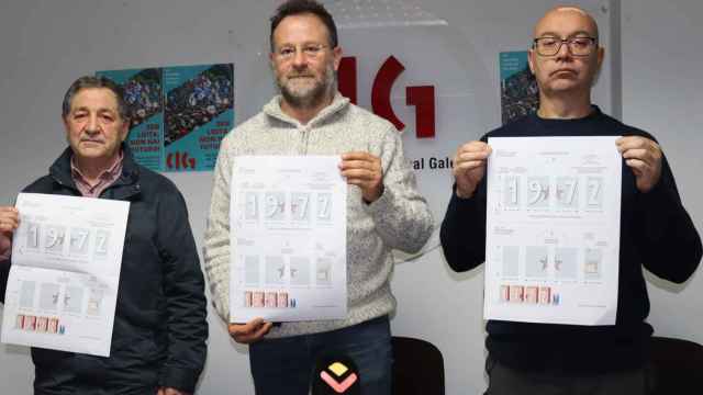 Miembrops de la CIG durante la presentación de los actod de aniversario.