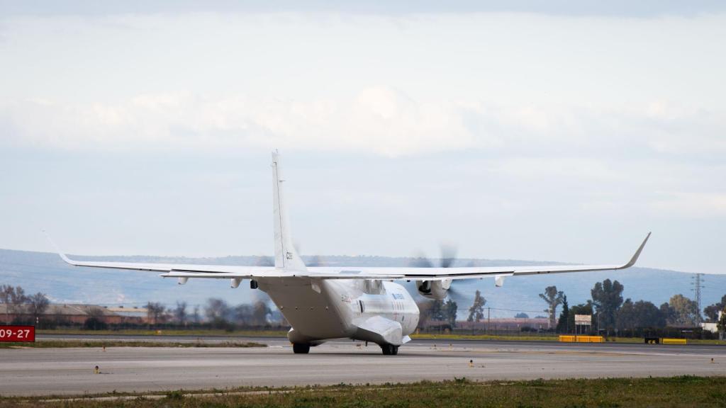 El C295 Clean Sky FTB2 en la pista.