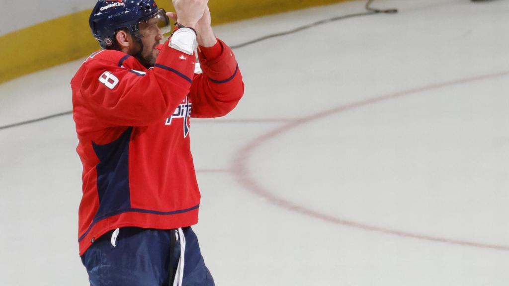 Alexander Ovechkin durante un partido de la NHL