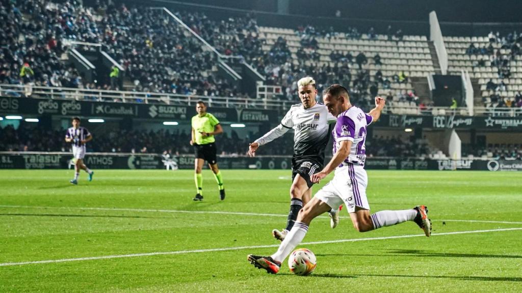 Nacho en el encuentro contra el Cartagena