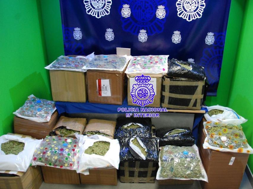 Material intervenido por la Policía Nacional