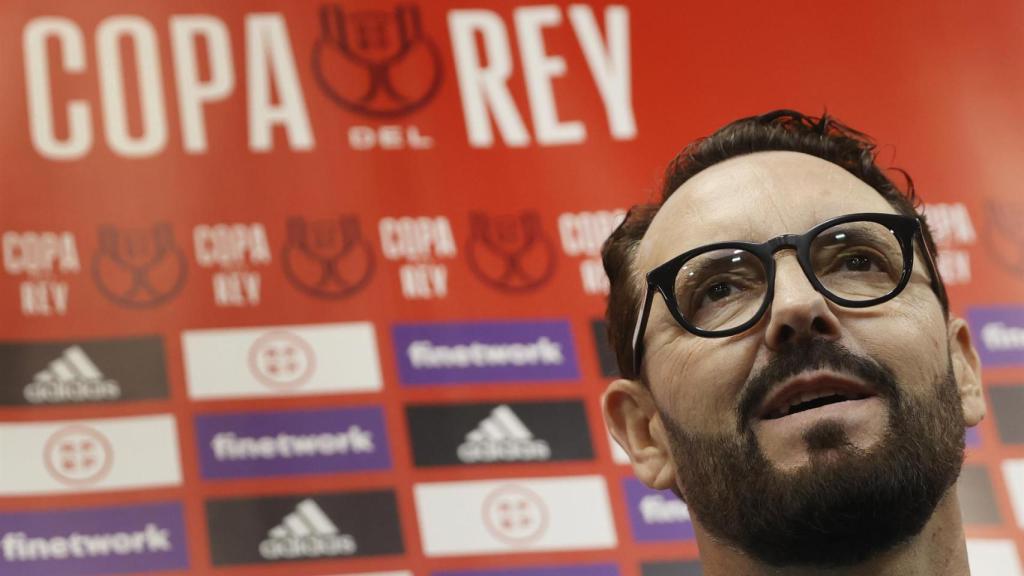 José Bordalás, en rueda de prensa de la Copa del Rey