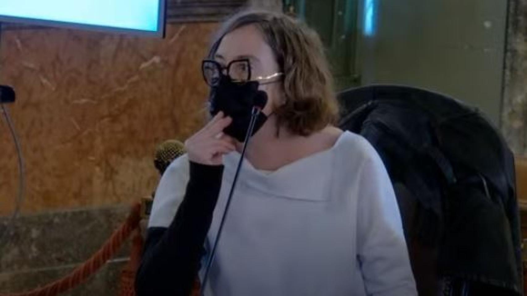 Eulàlia Regunat, este martes en el banquillo de los acusados en el Tribunal Supremo./