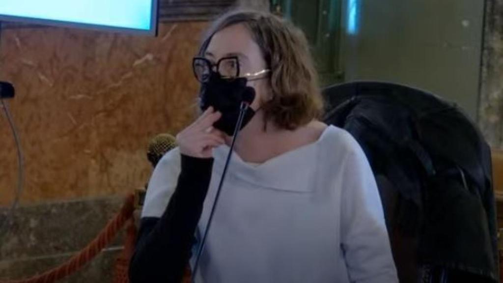 Eulàlia Regunat, este martes en el banquillo de los acusados en el Tribunal Supremo./