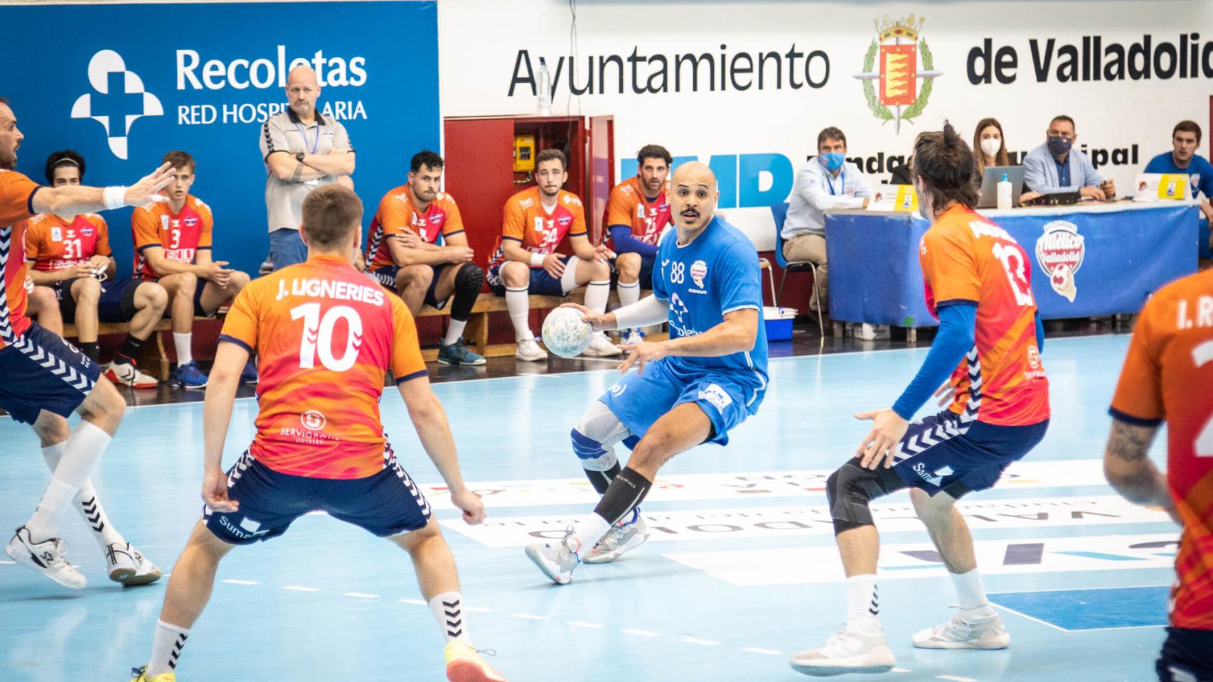 Freitas en el partido frente al BM Benidorm