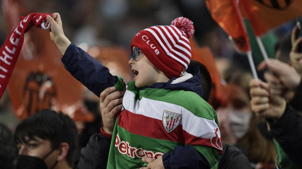 Un aficionado del Athletic en Mestalla