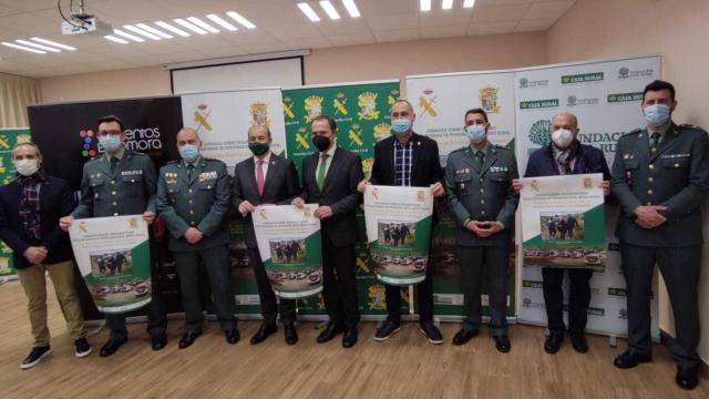 La Guardia Civil de Zamora durante la presentación de las jornadas, este miércoles.