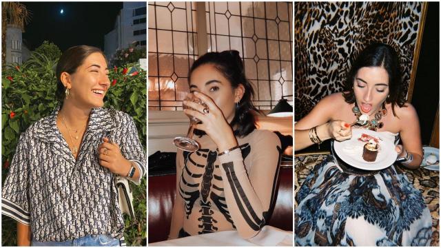 Matilde, la hija de José Mourinho, en varias imágenes de sus redes sociales.
