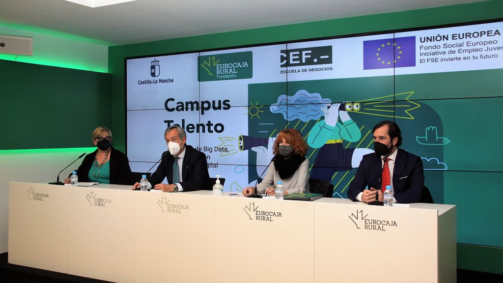 Susana Cortés, Javier López, María Teresa Company y Arturo de las Heras. Foto: Eurocaja Rural