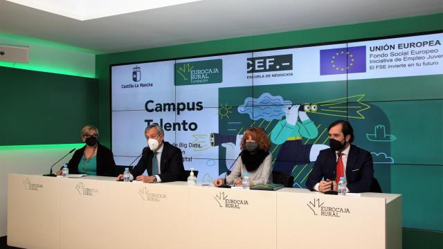 Susana Cortés, Javier López, María Teresa Company y Arturo de las Heras. Foto: Eurocaja Rural