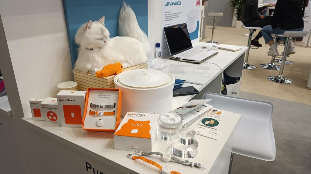 En el MWC 2022 se ha presentado un collar y un bebedero inteligente para gatos.