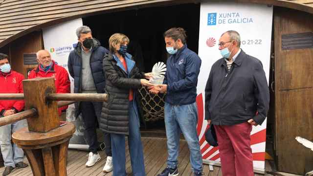 La directora de Turismo de Galicia, Nava Castro, en Baiona.
