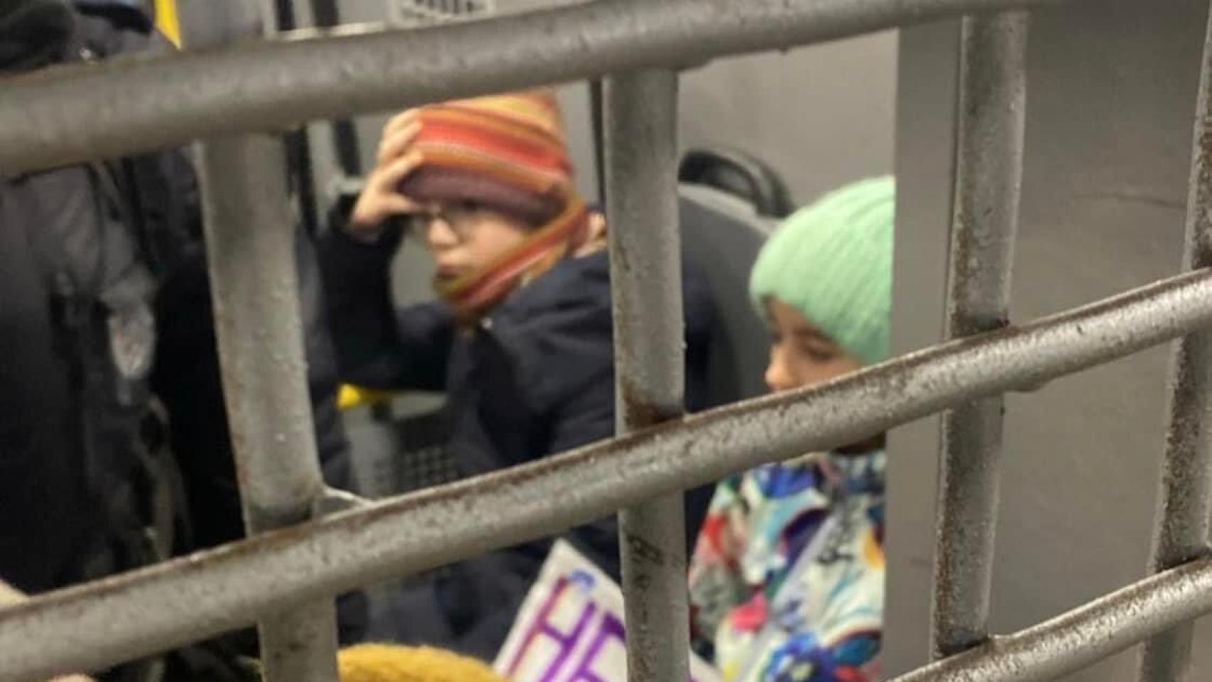 Los niños detenidos.
