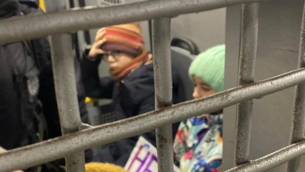 Los niños detenidos.