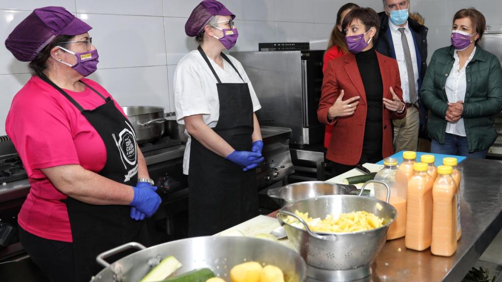 Isabel Rodríguez en su visita