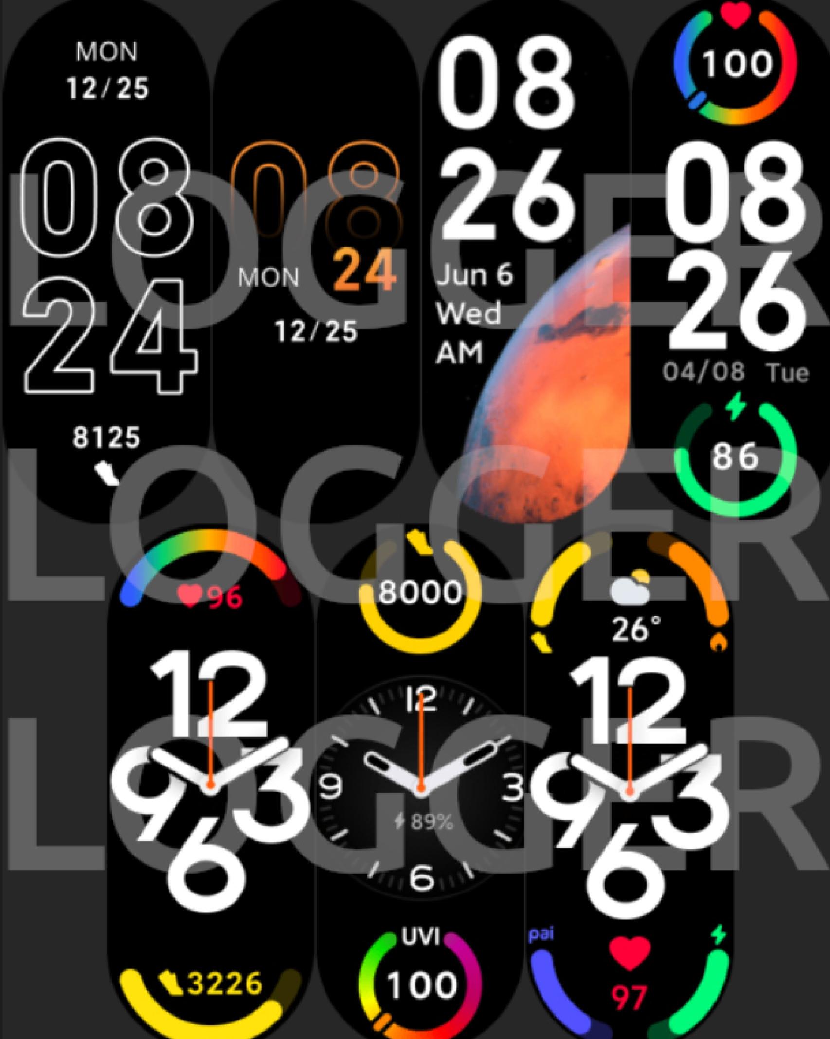 Nuevos watchfaces Xiaomi Band 7