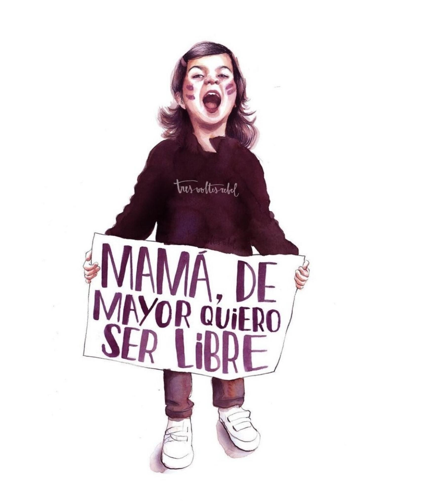 Ilustración 'Mamá, de mayor quiero ser libre'.