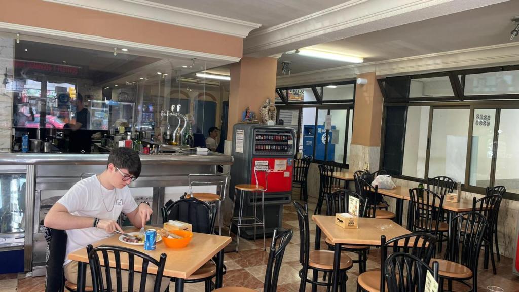 El interior del restaurante.