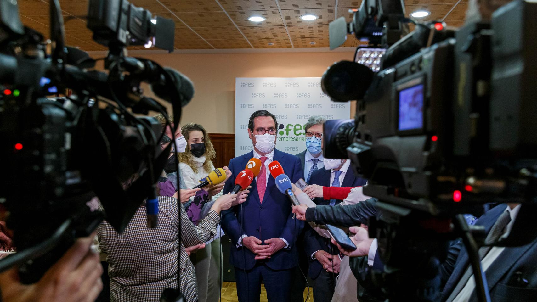 Antonio Garamendi en su estancia en Segovia