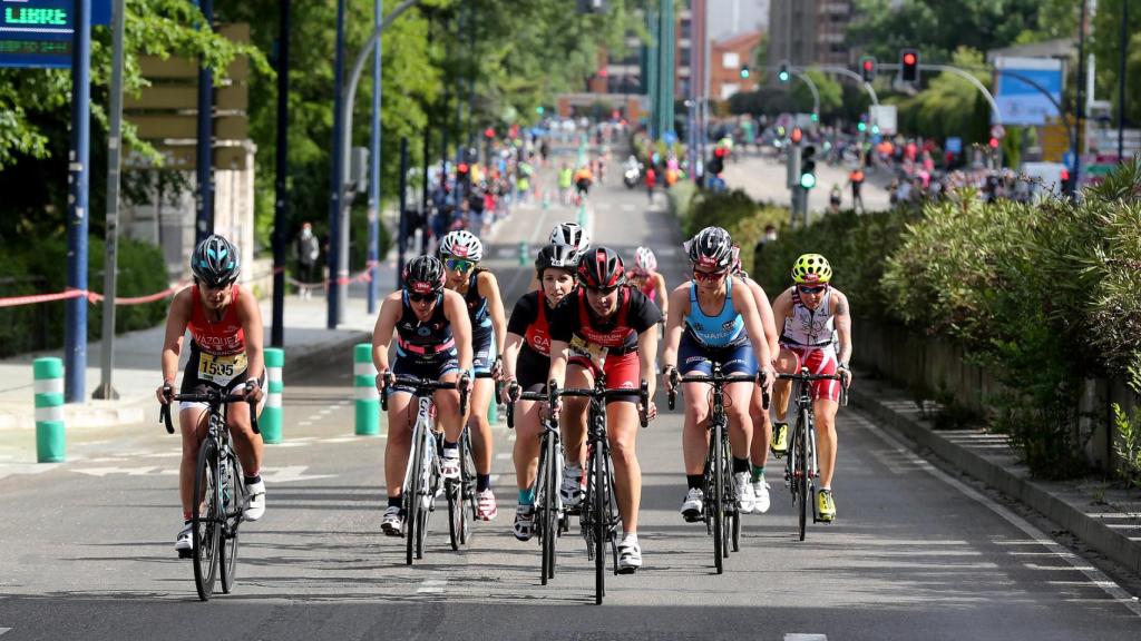 Una de las pruebas anteriores de duatlón celebradas en Valladolid