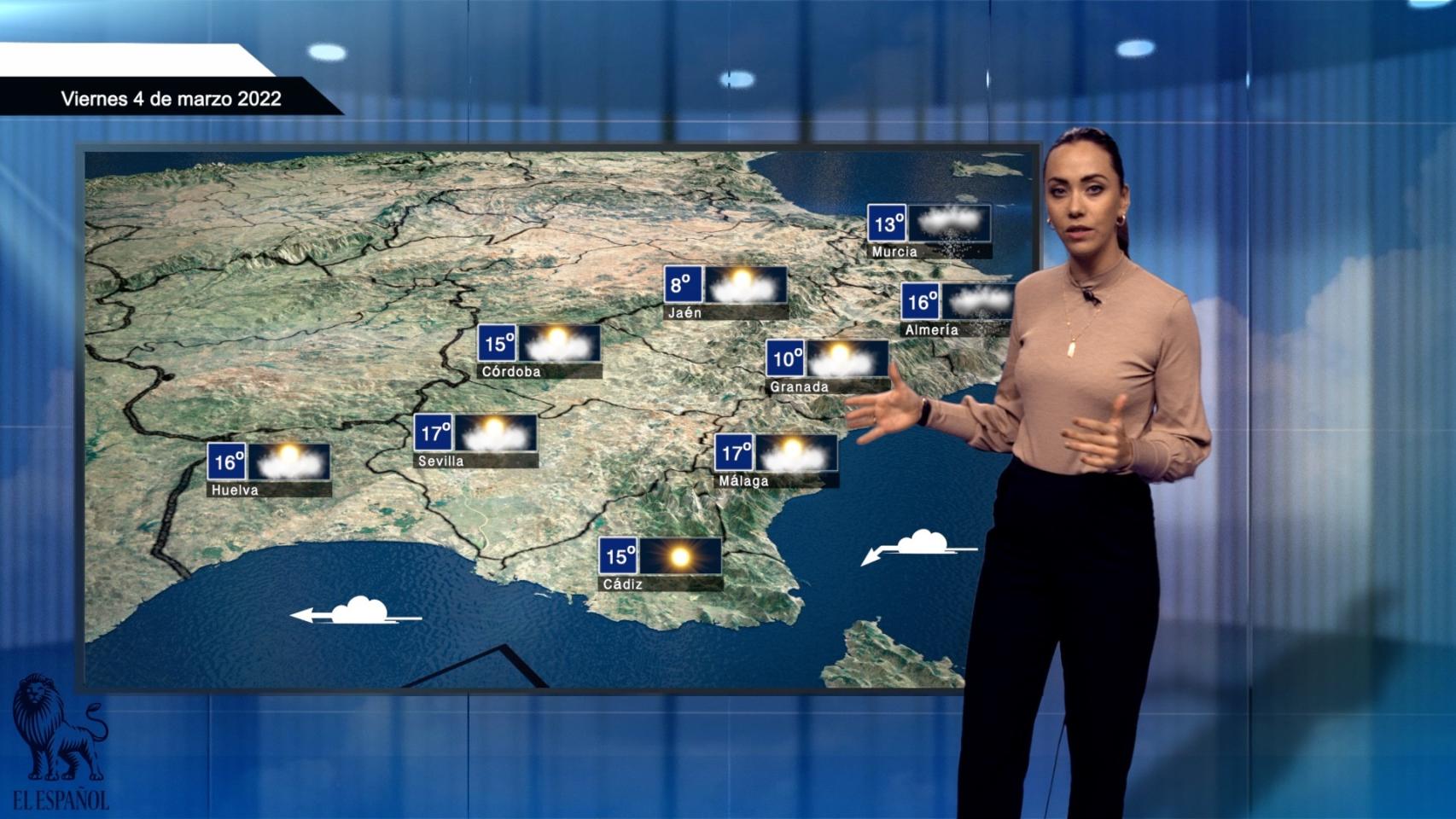 El tiempo para el viernes 4 de marzo.