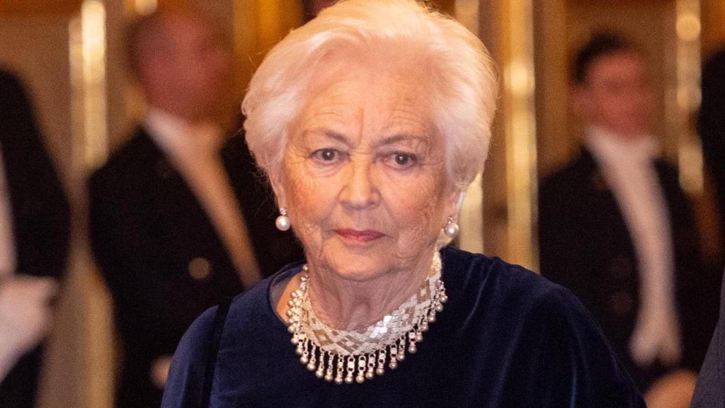 La reina Paola de Bélgica en un evento público en diciembre de 2019.