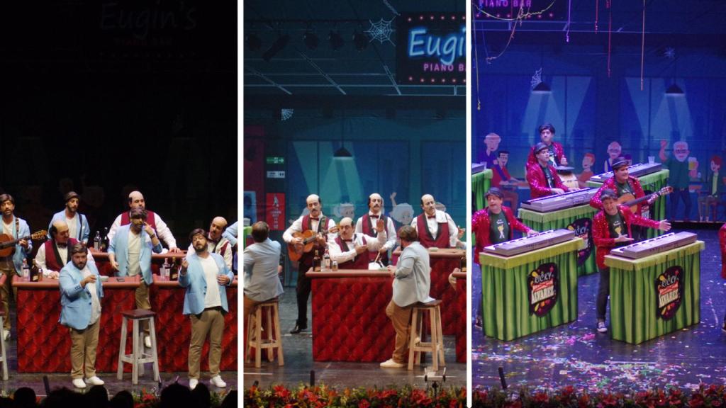 Tres murgas en una en tiempos de Covid: el gran esfuerzo de 'los Muariscos' en el Carnaval de Málaga.