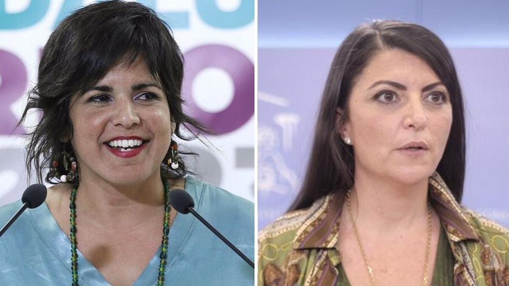 Teresa Rodríguez y Macarena Olona en un fotomontaje.