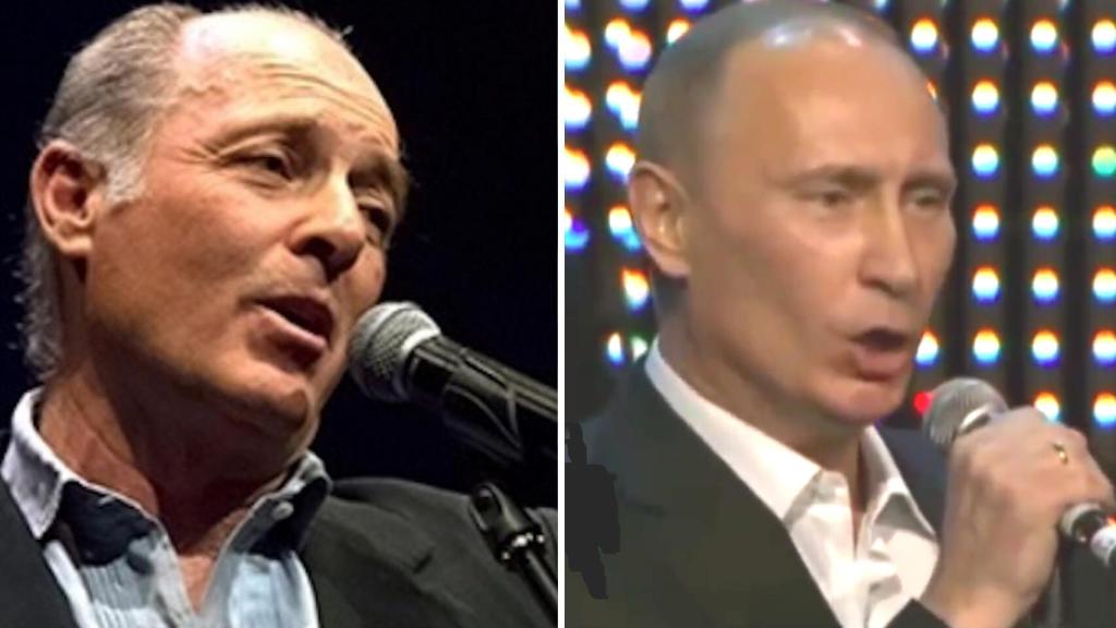 José Manuel Soto y Putin en un fotomontaje.