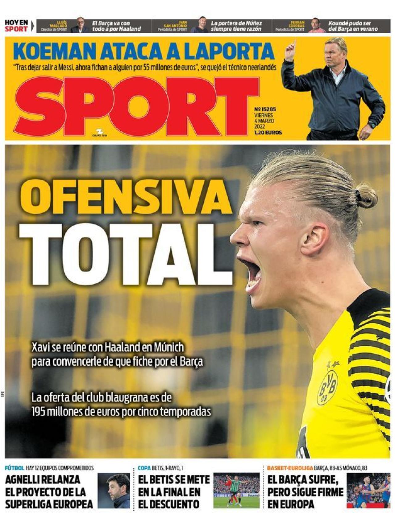 Portada SPORT