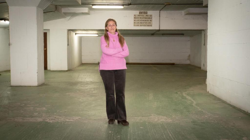 Dolores Cases, nieta de Justino Pérez, constructor del búnker.