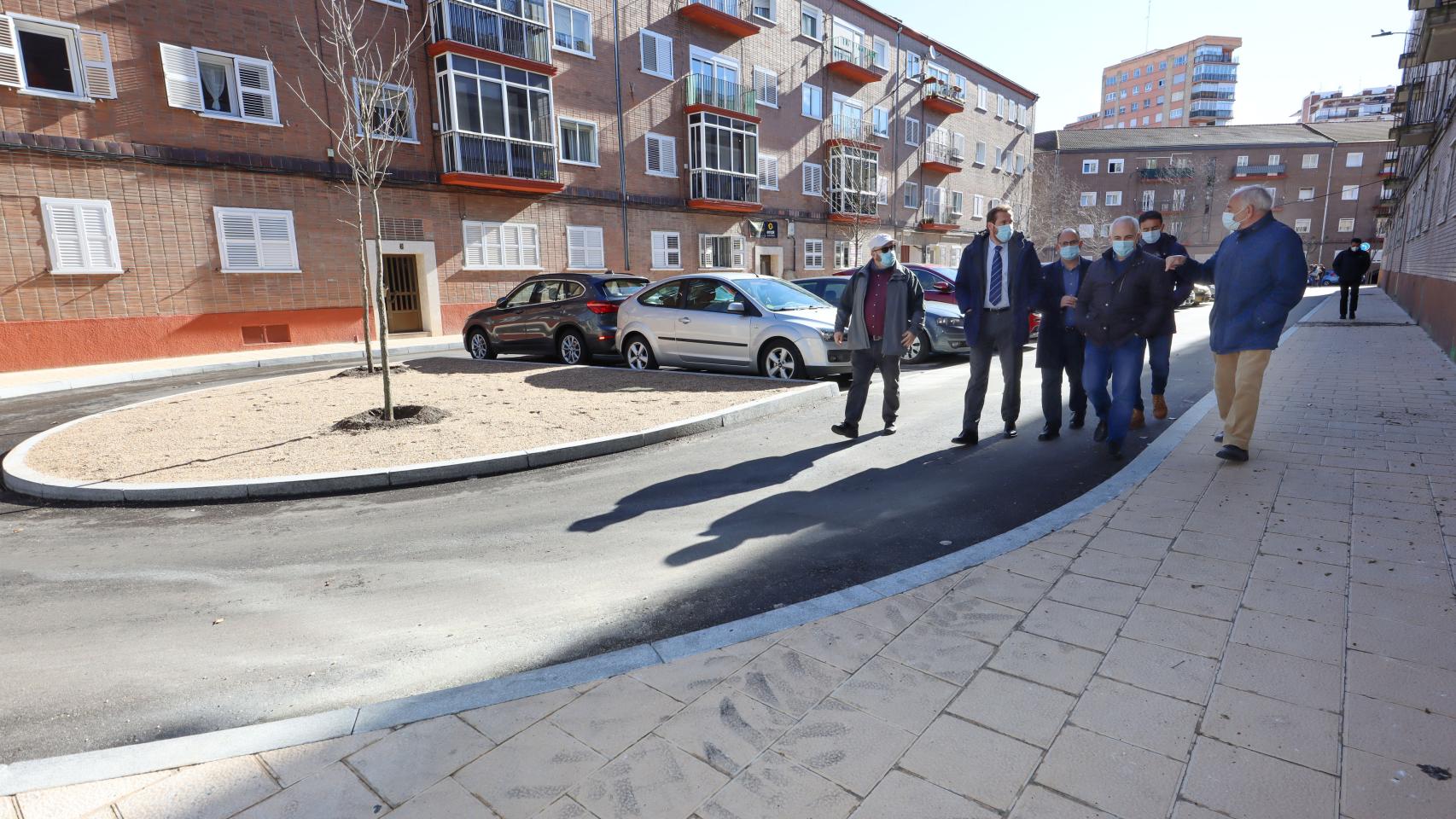 Visita a las obras de  reurbanización de la calle Juan Sebastián Elcano