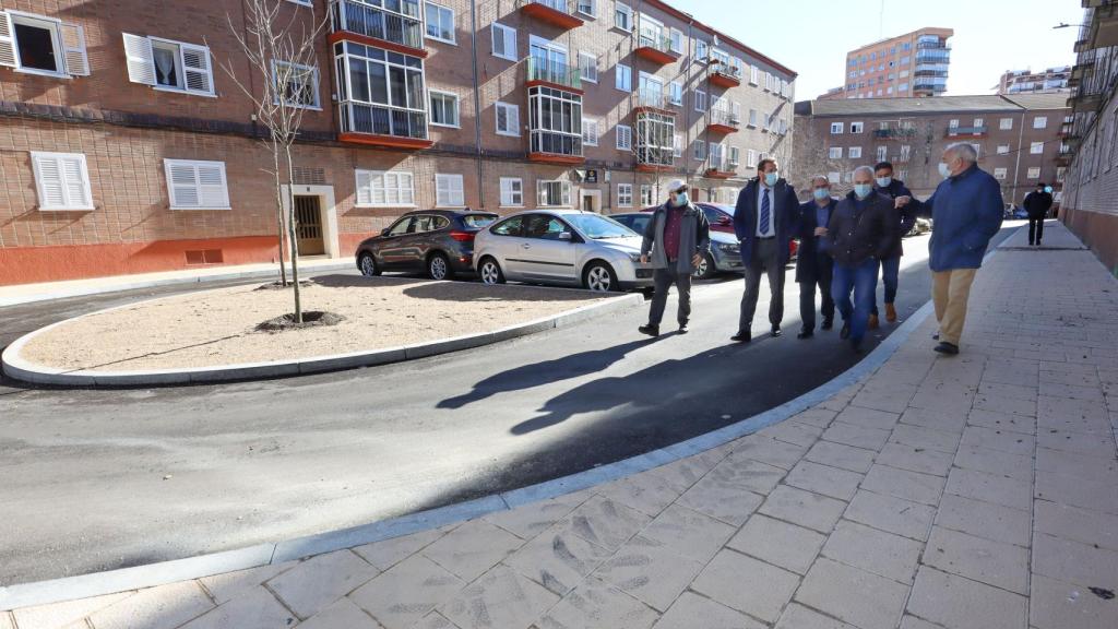 Visita a las obras de  reurbanización de la calle Juan Sebastián Elcano