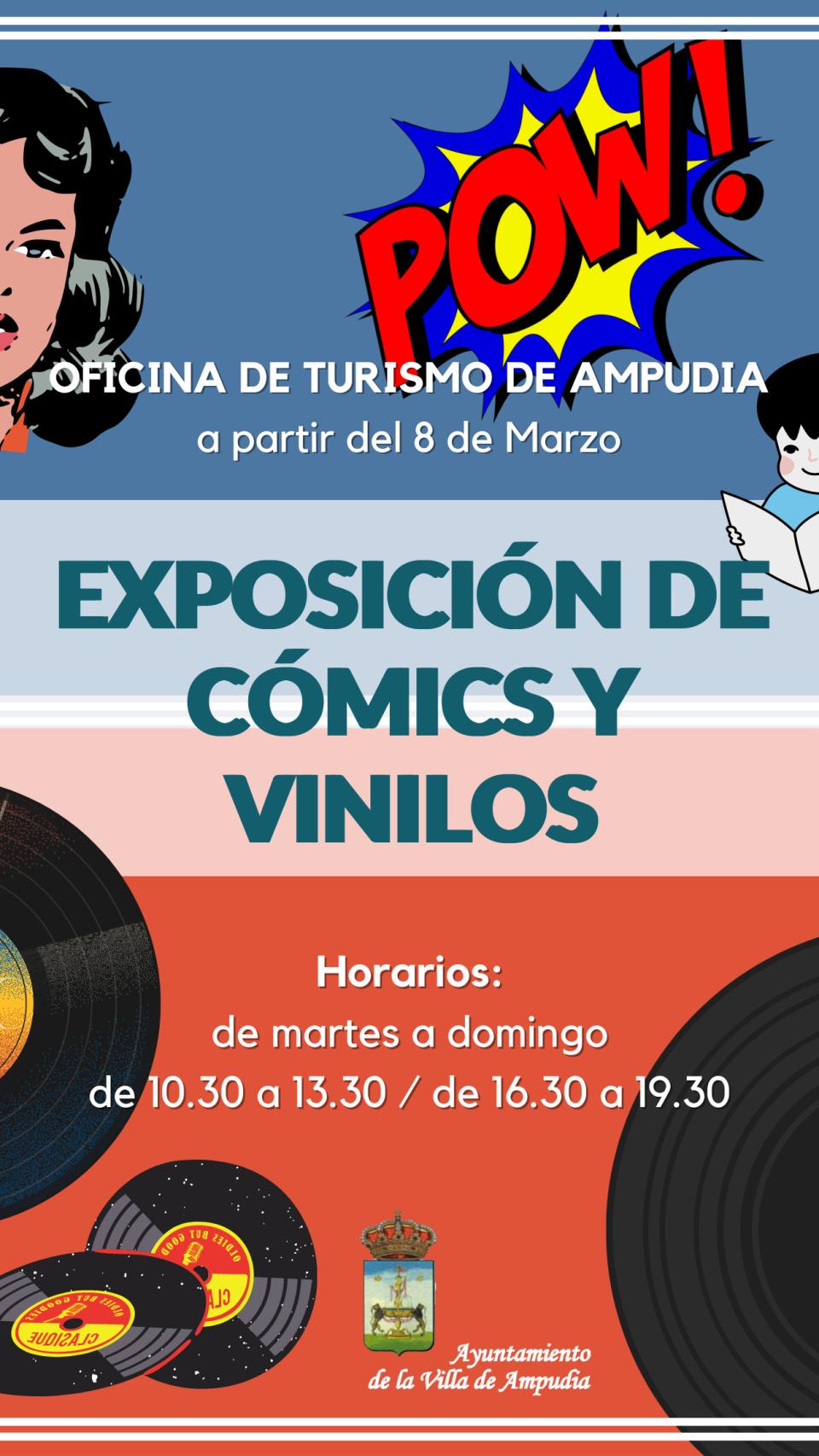 Exposición de comic & vinilos en Ampudia