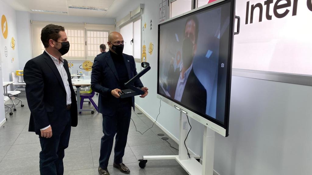 Una de las zonas tecnológicas del Aula del Futuro.