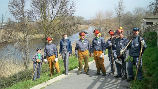 Operarios del Ayuntamiento de Santa Marta