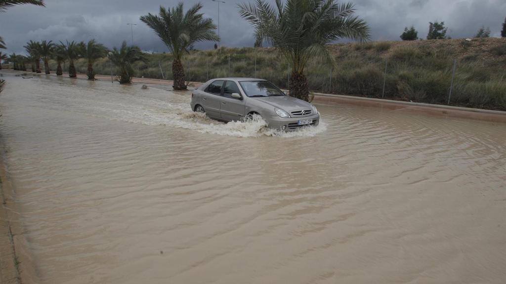 Fuertes lluvias en la provincia de Alicante, en una imagen de archivo.